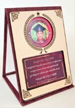 OKUMA BAYRAMI PLAKETİ -KATLANIR KIRMIZI-KREM